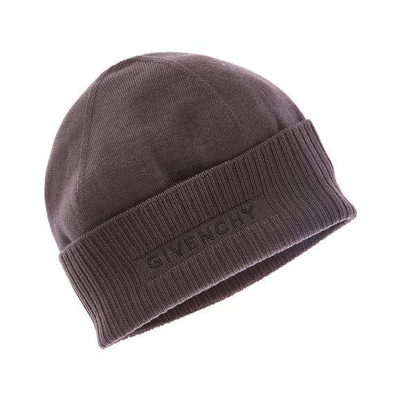 Givenchy 4G Wool Beanie, Grey - Picture 1 of 2